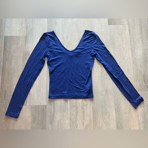 Dark Blue Low Back Express Long Sleeve